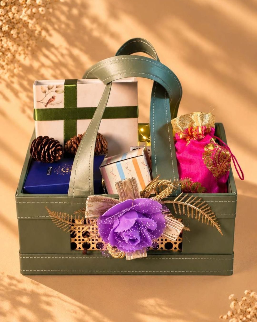 Golden Wishes Delight Basket